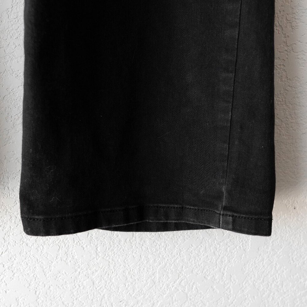 Jones New York Black Wide Leg Crop Pants Size 12 Lexington Fit High Rise Stretch - Picture 6 of 9
